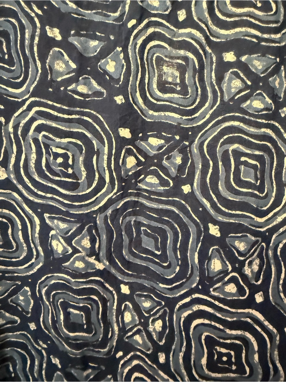 Like new Blue Block-Printed Casual Midi Dress, XL - Picture 6 of 6